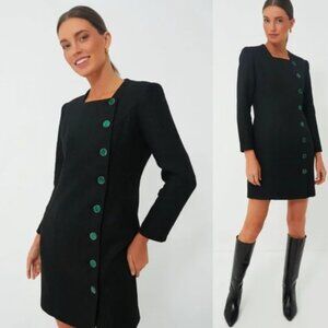 TUCKERNUCK Pomander Place Black Tweed Winslet Dress Size Medium